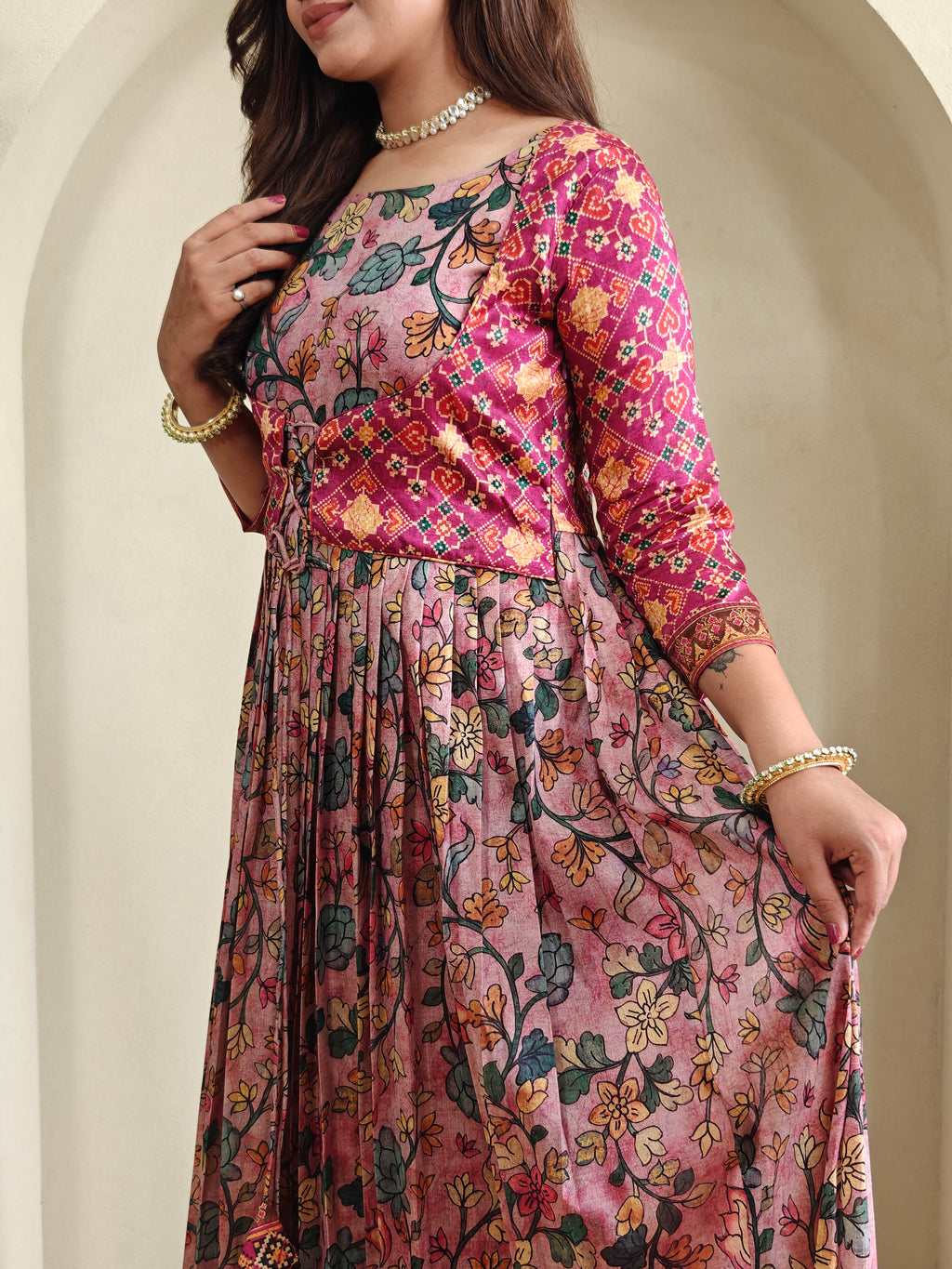 Patola Grace Jacket Gown