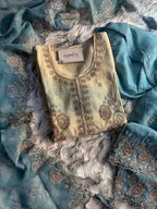 Zariya Glorious Silk Embroidered Sharara Set
