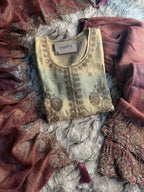 Zariya Glorious Silk Embroidered Sharara Set