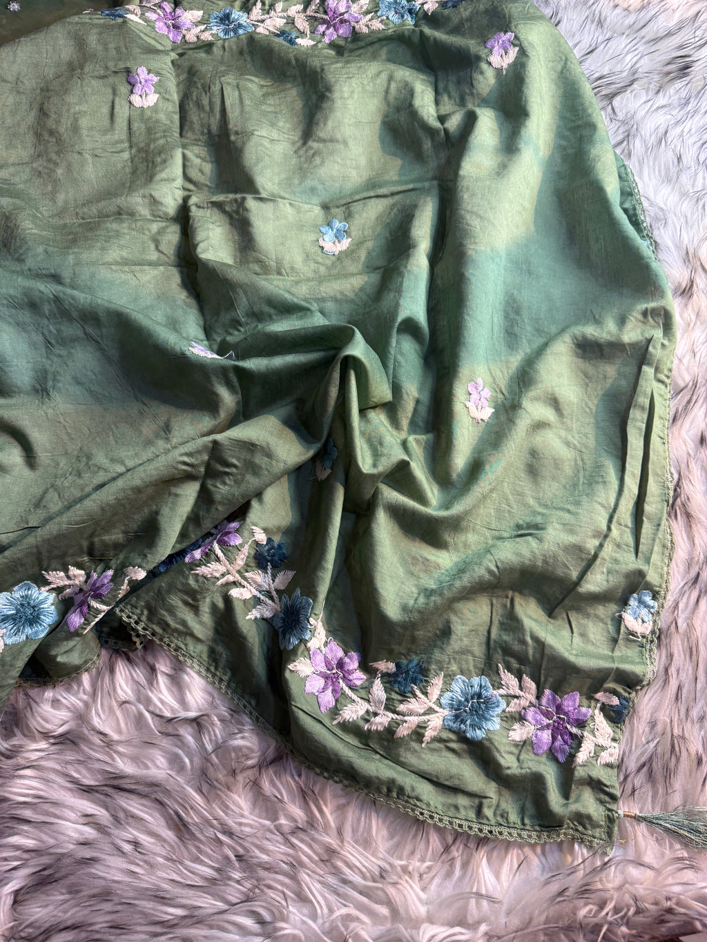 Meher Roman Silk Festive Sharara Set