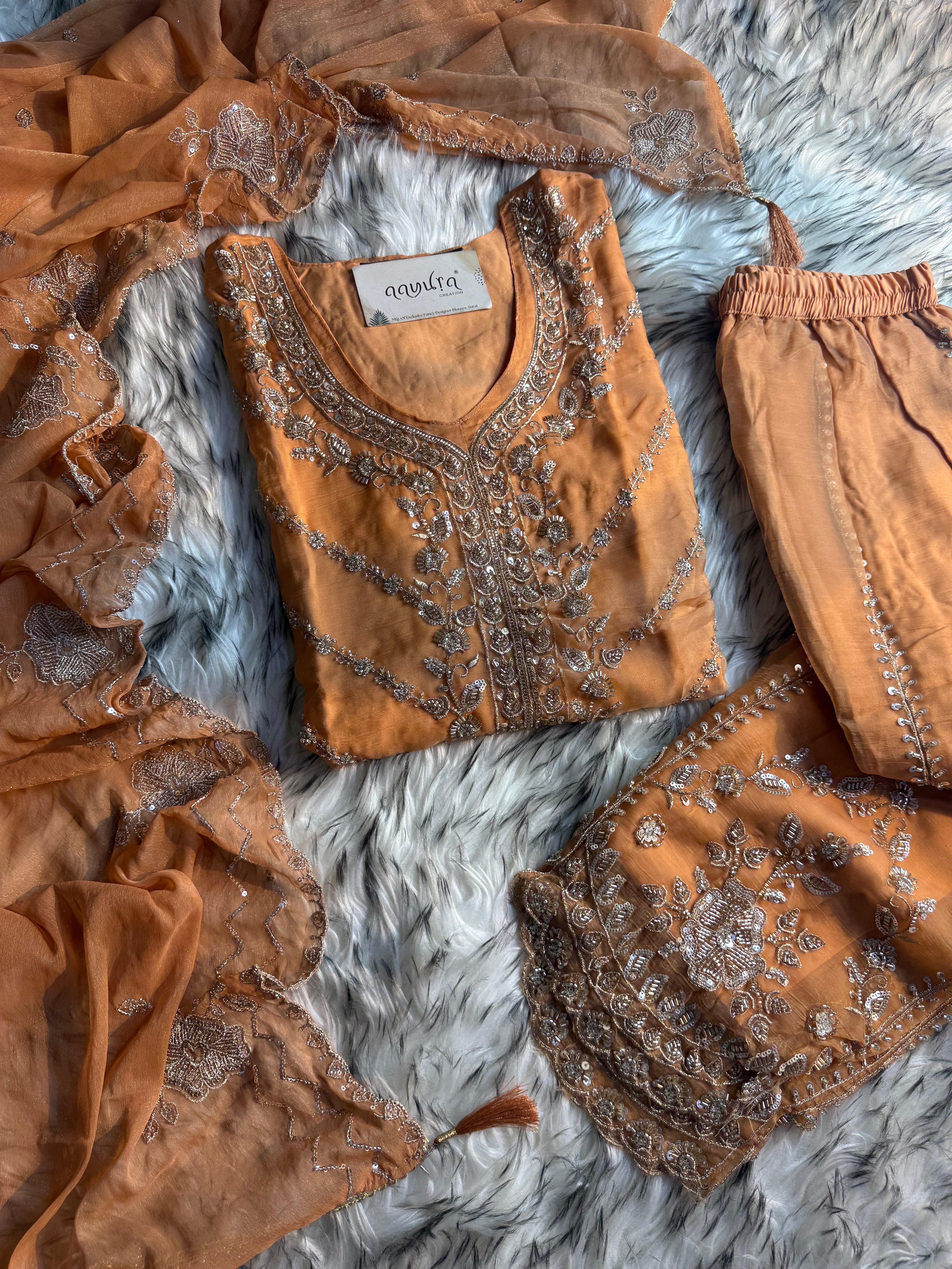 Aarzoo Embroidered Sharara Suit