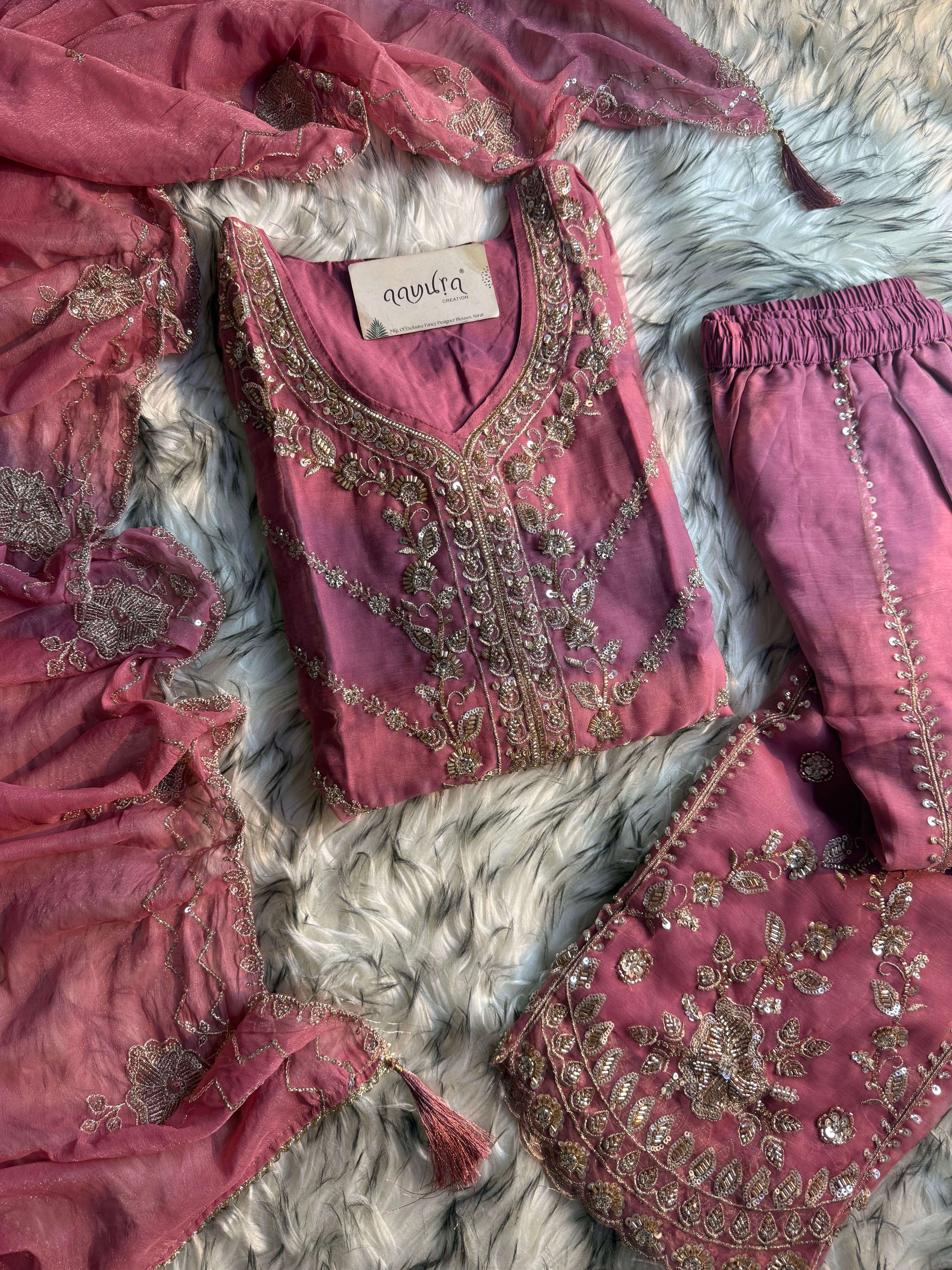 Aarzoo Embroidered Sharara Suit