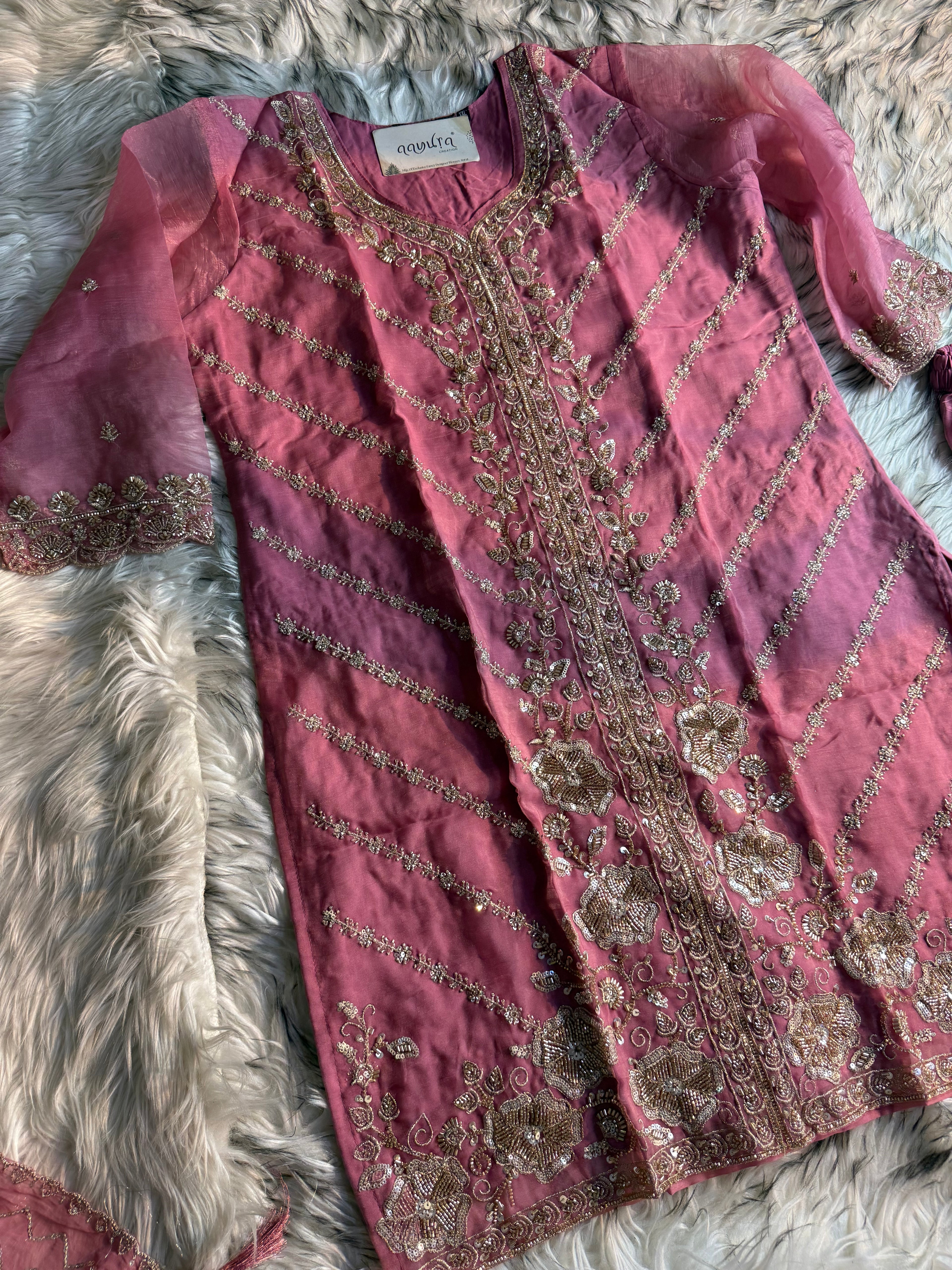 Aarzoo Embroidered Sharara Suit