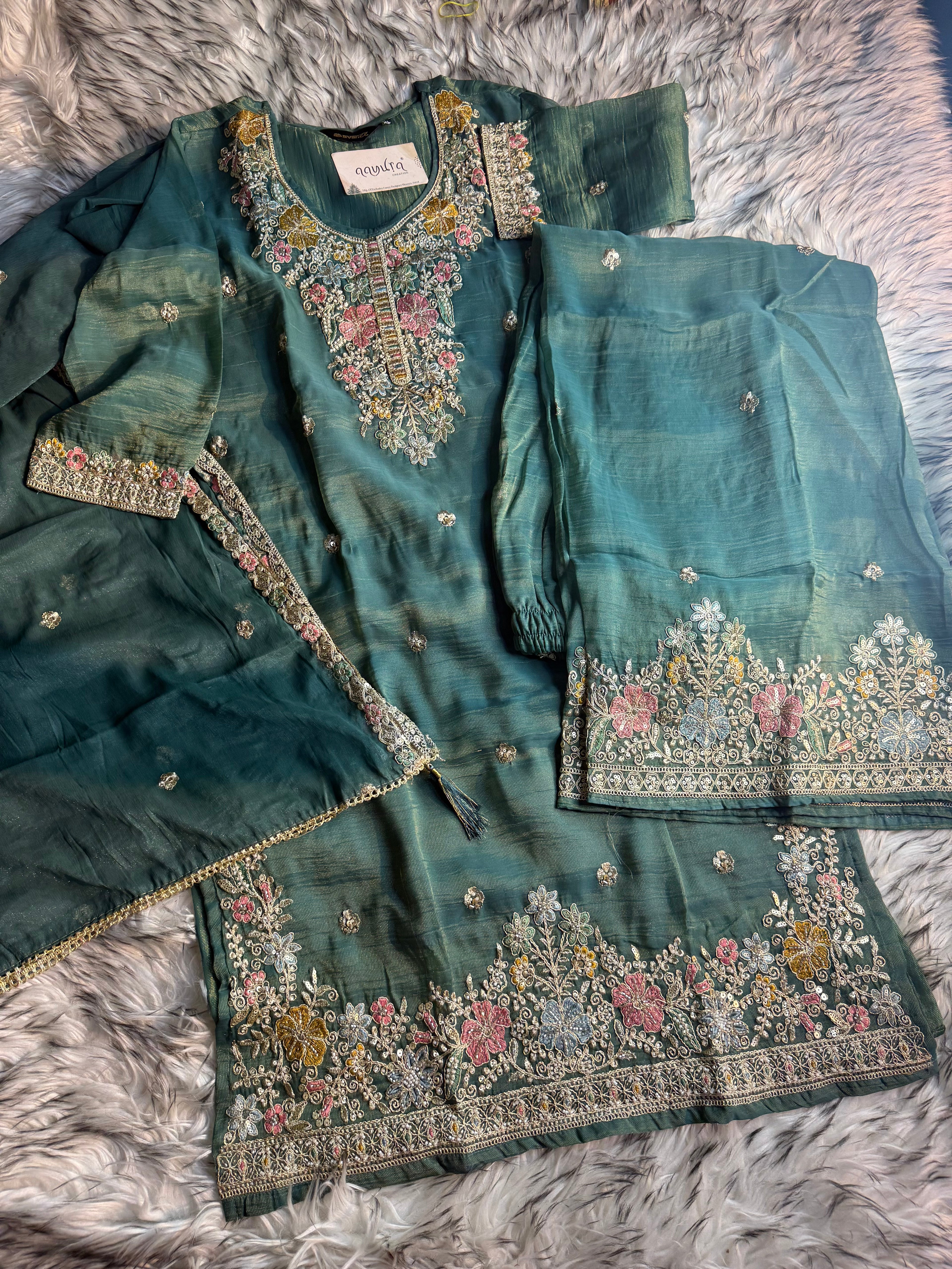 Aura Premium Sharara Set