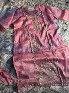 Nazrana Dolomite Silk Sharara Suit Set