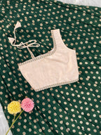 One-Shoulder Zari Set