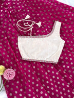 One-Shoulder Zari Set