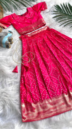 Bandhej Paithani Gown