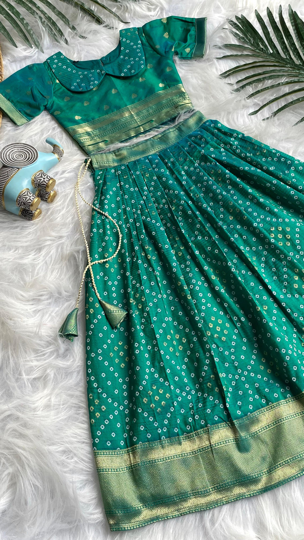 Bandhej Paithani Gown