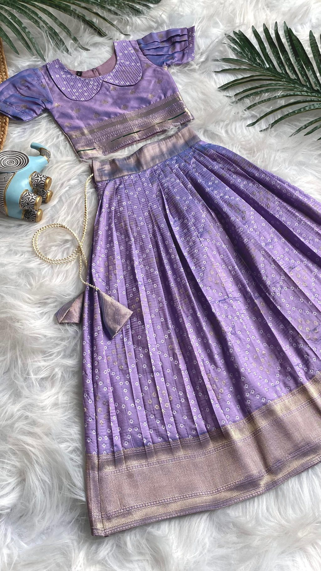 Bandhej Paithani Gown