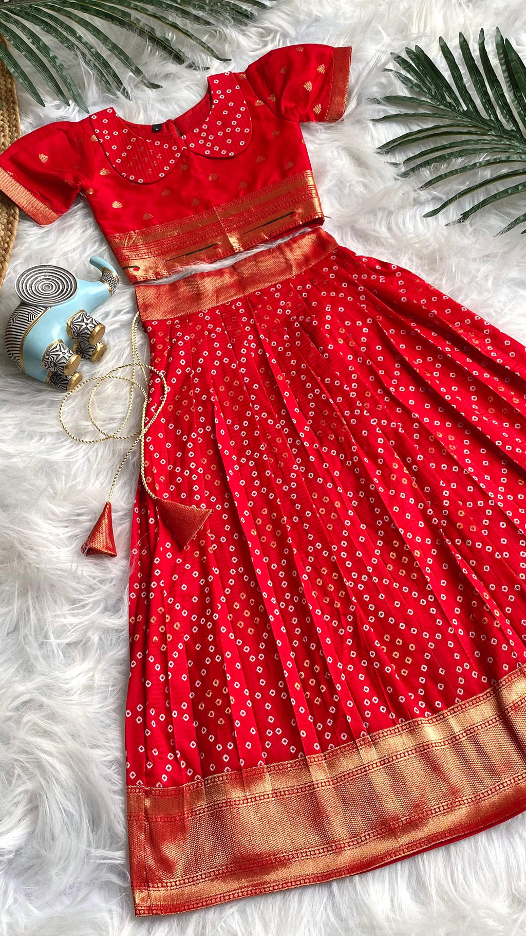 Bandhej Paithani Gown