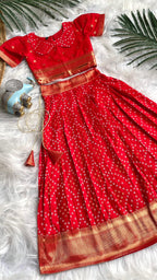 Bandhej Paithani Gown