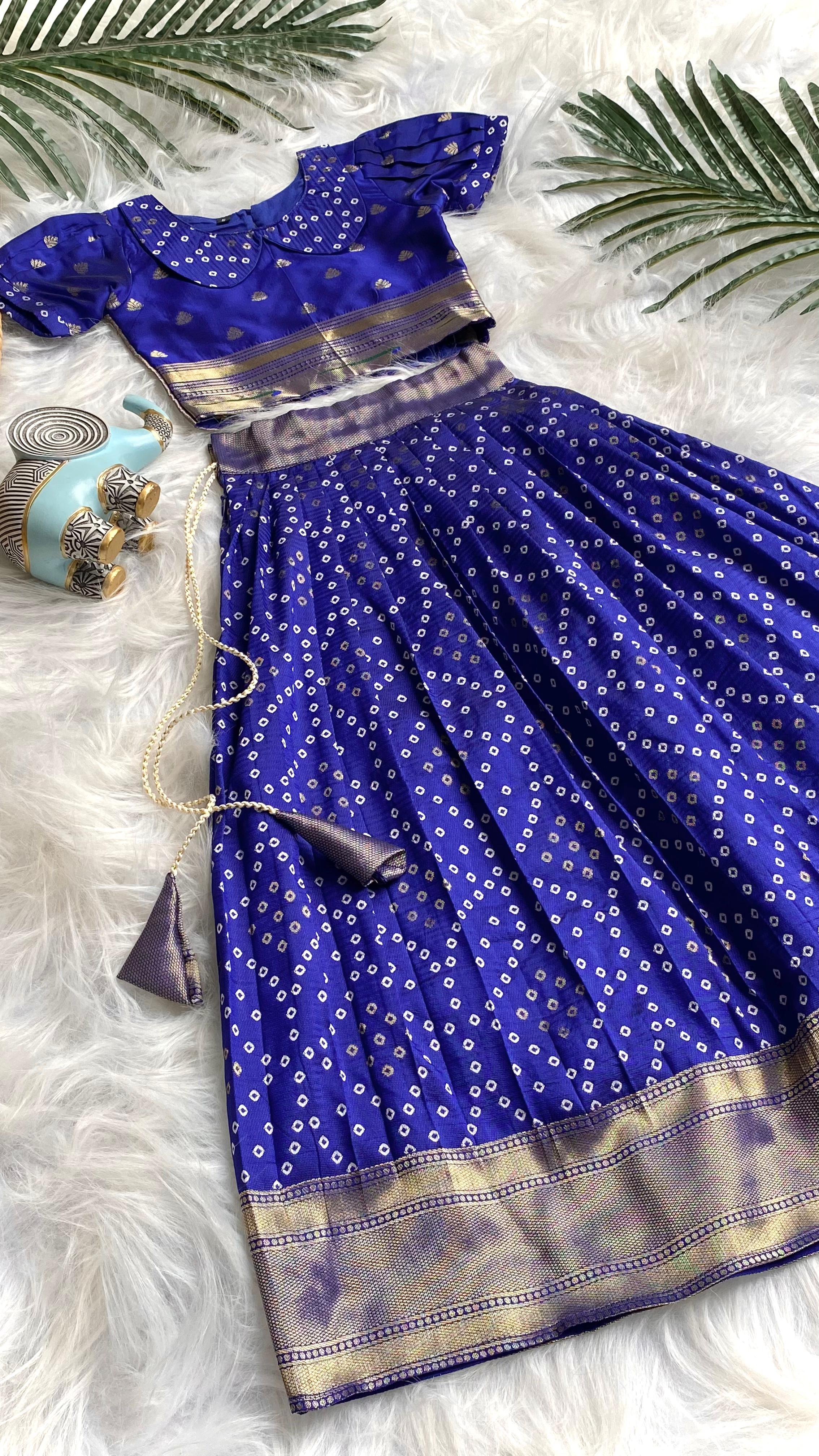 Bandhej Paithani Gown