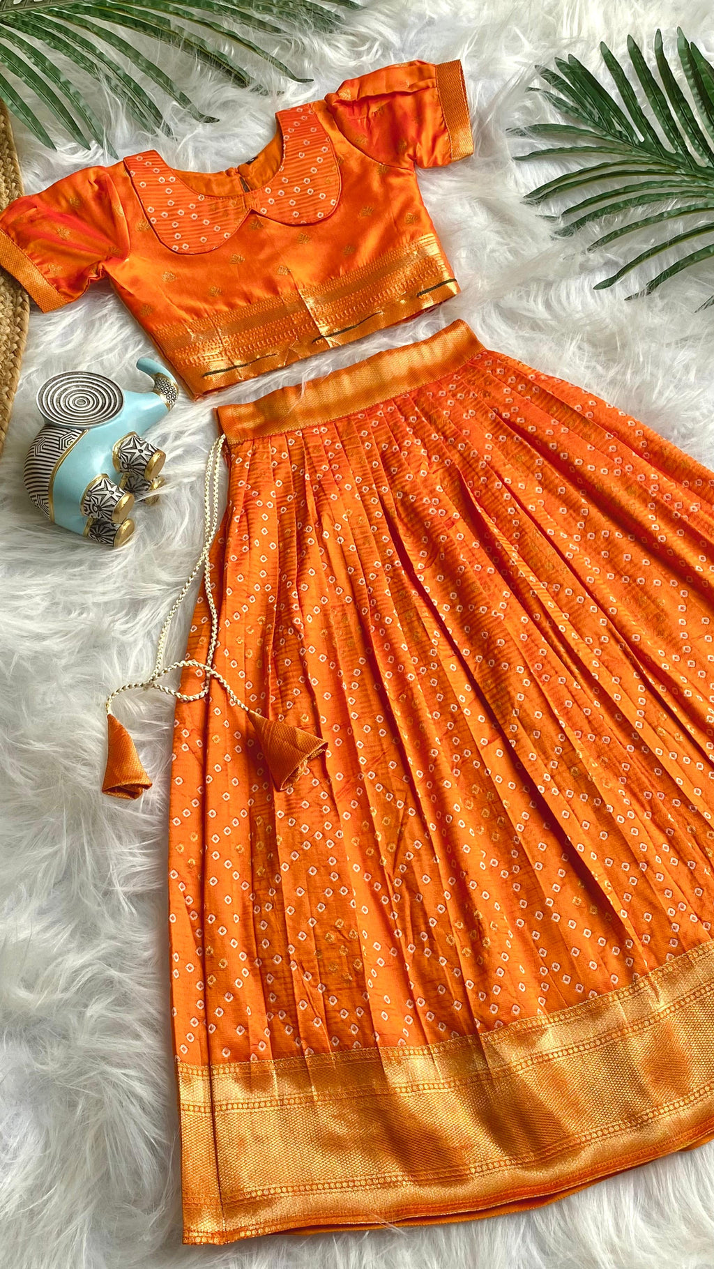 Bandhej Paithani Gown