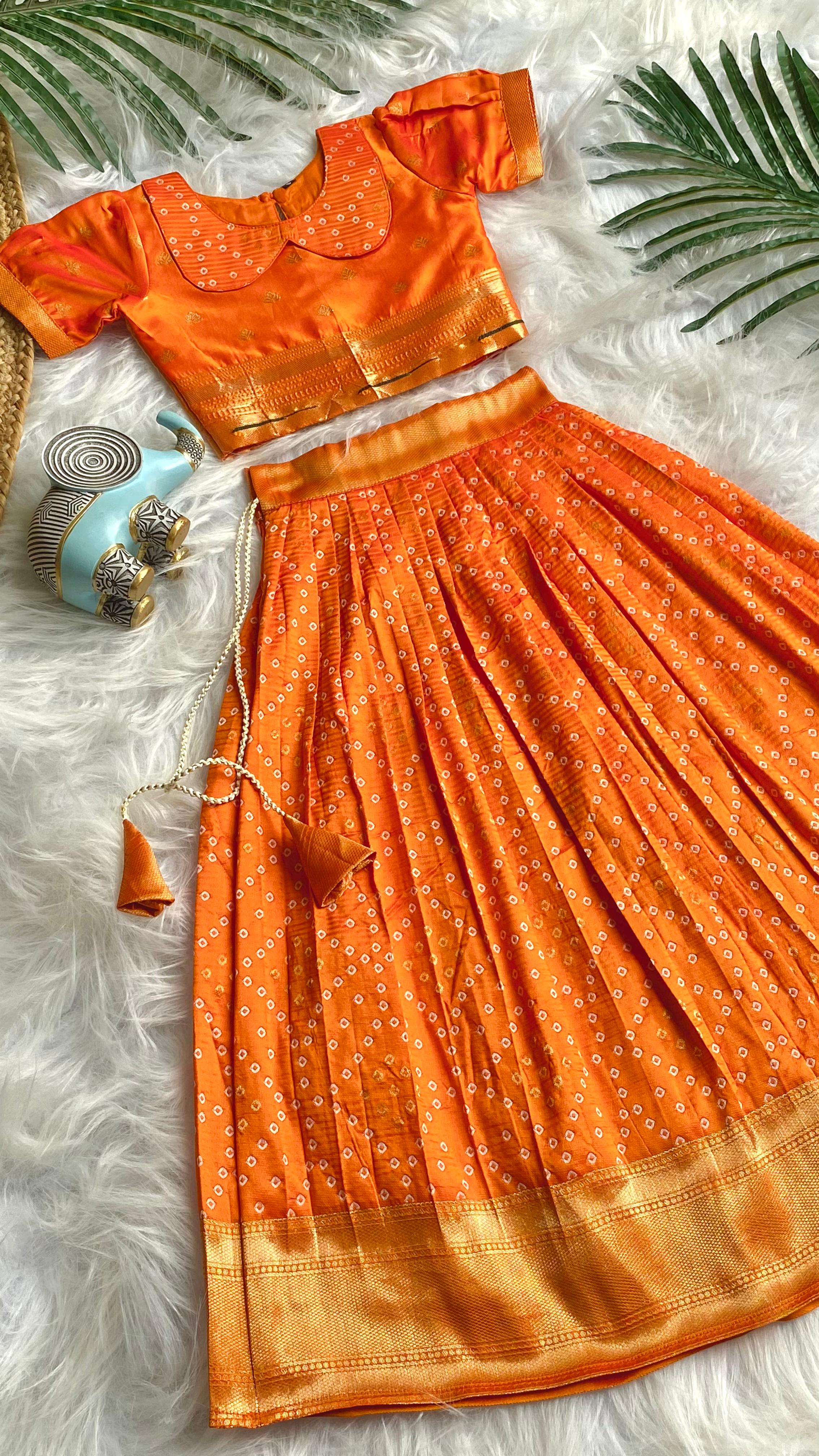 Bandhej Paithani Gown