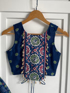 Blue Raas Rani Skirt Set