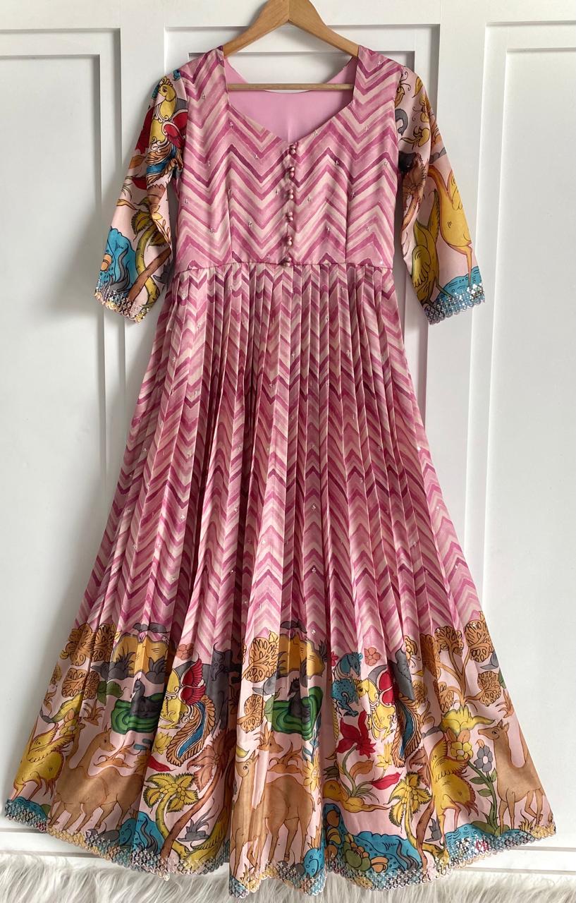 Chevron Charm Flare Gown