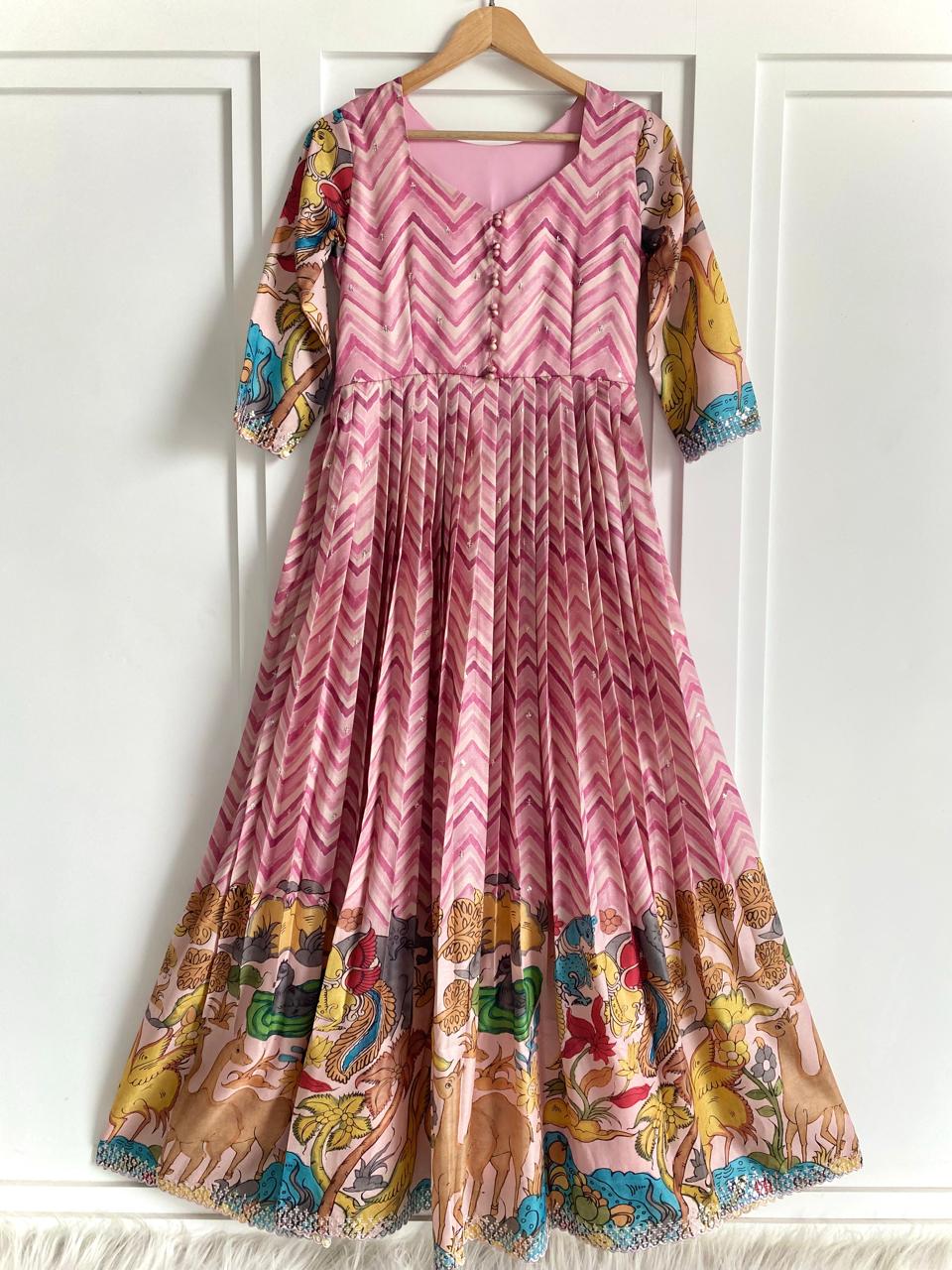 Chevron Charm Flare Gown