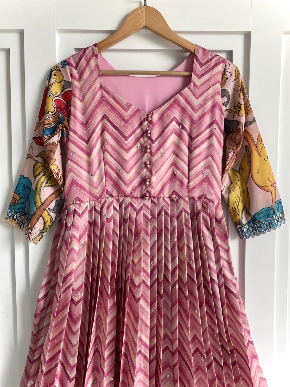 Chevron Charm Flare Gown