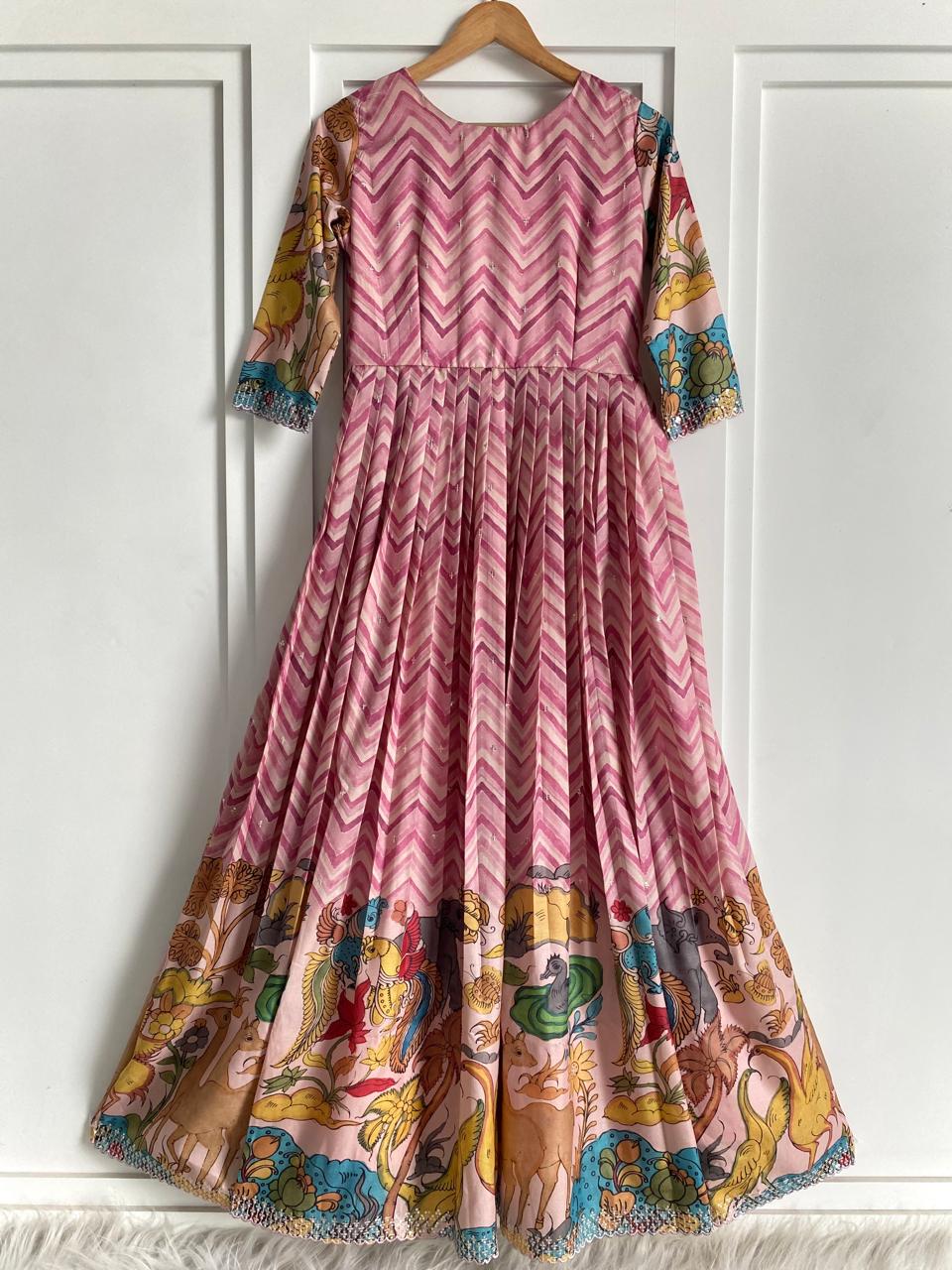 Chevron Charm Flare Gown