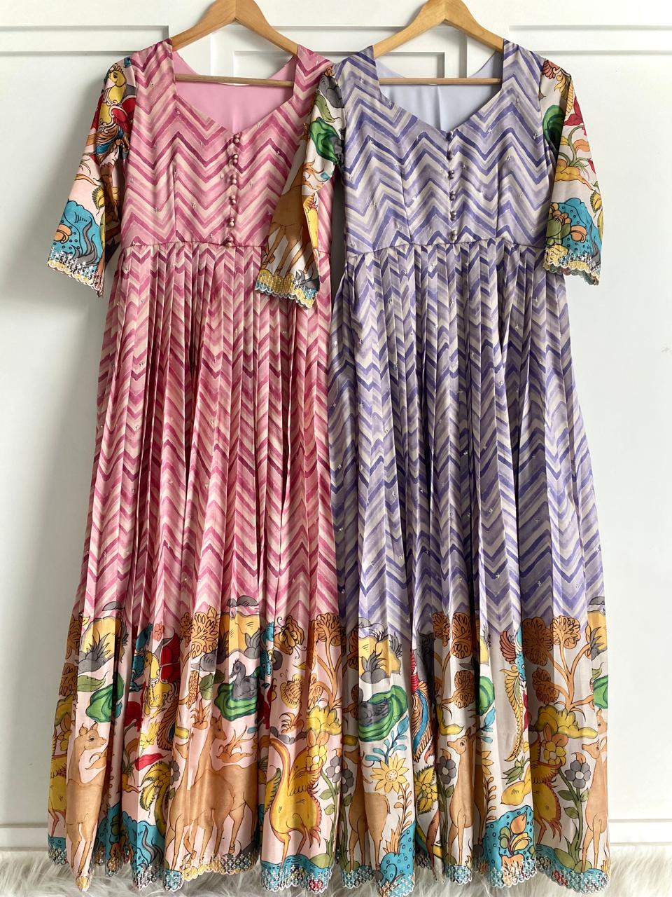Chevron Charm Flare Gown