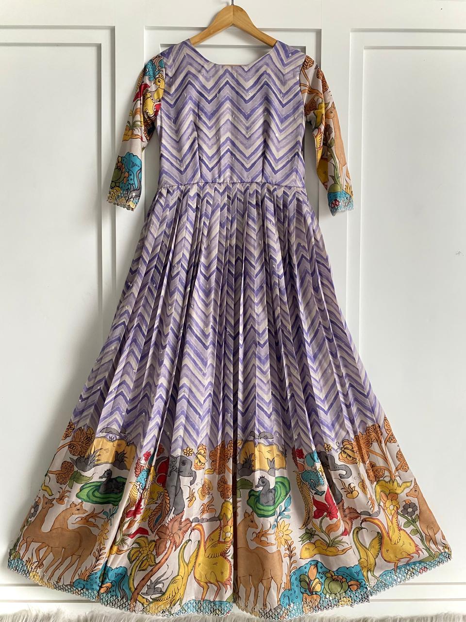 Chevron Charm Flare Gown