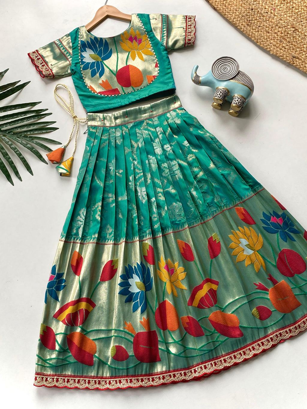 Anaya Silk Blend Skirt & Top Set