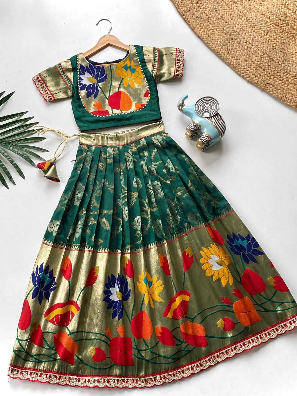 Anaya Silk Blend Skirt & Top Set