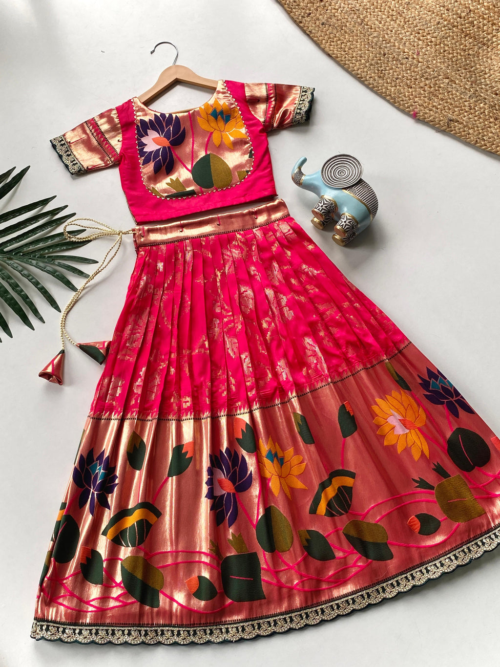 Anaya Silk Blend Skirt & Top Set