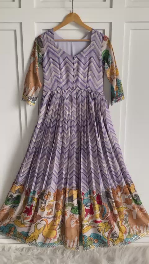 Chevron Charm Flare Gown