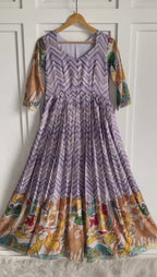 Chevron Charm Flare Gown