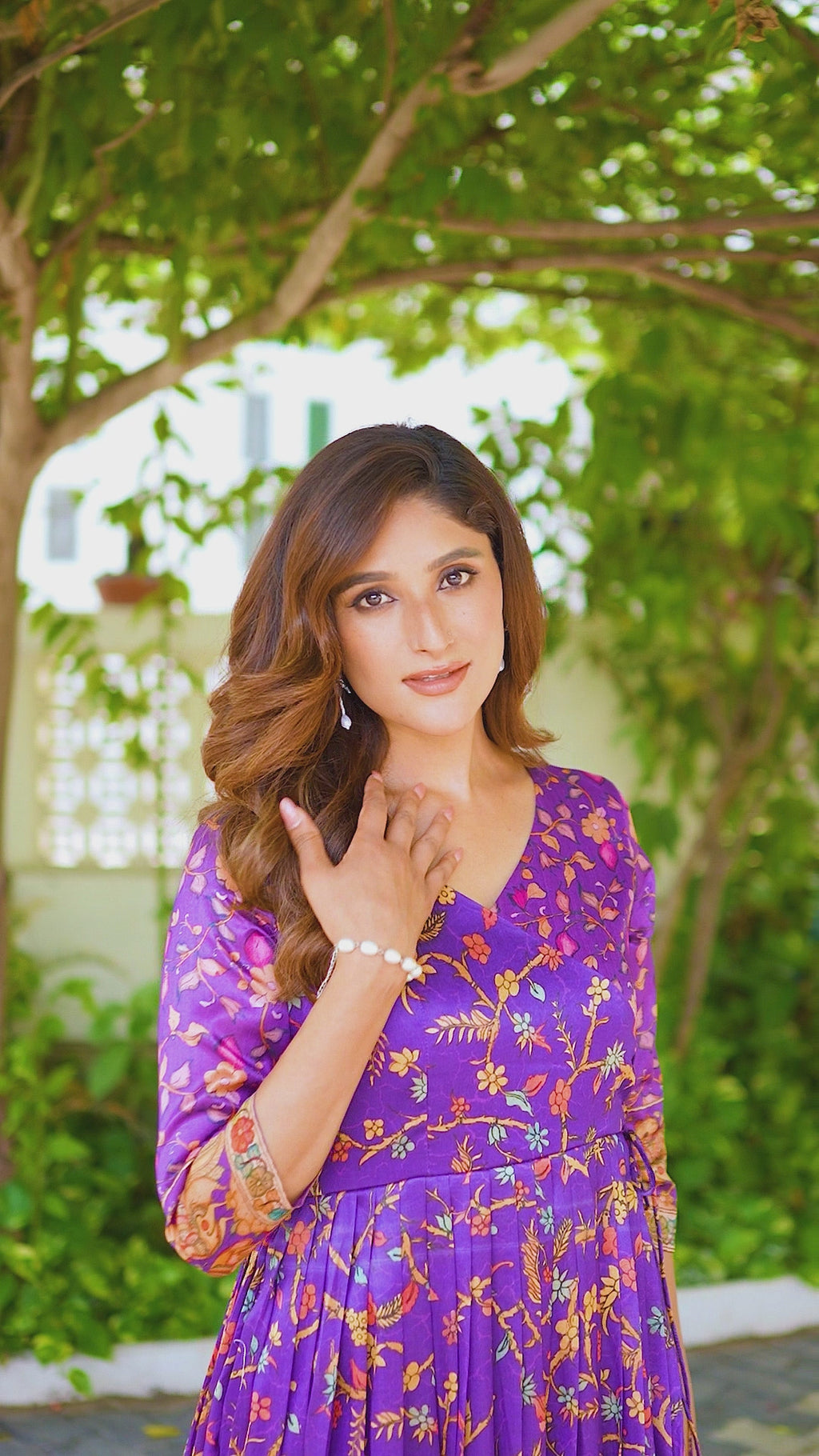 Noorika Floral Wrap Gown
