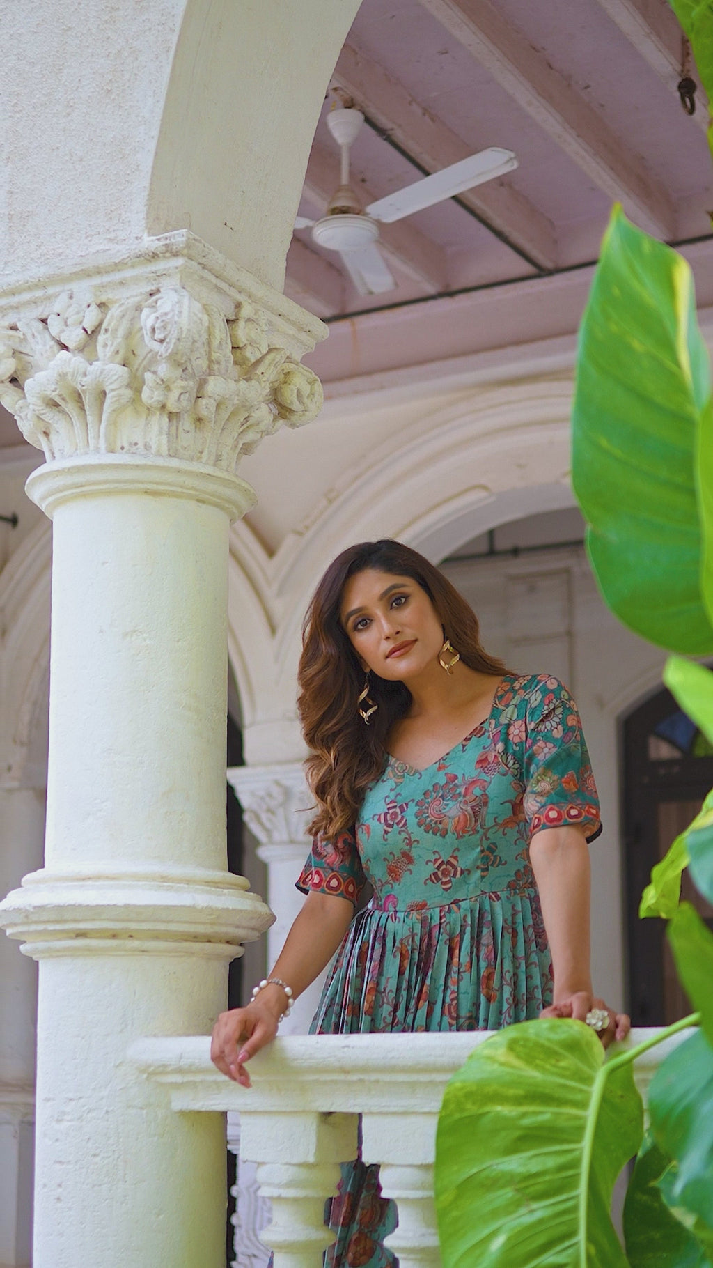 Rangriti Weave Flare Gown