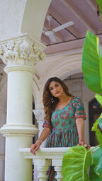 Rangriti Weave Flare Gown